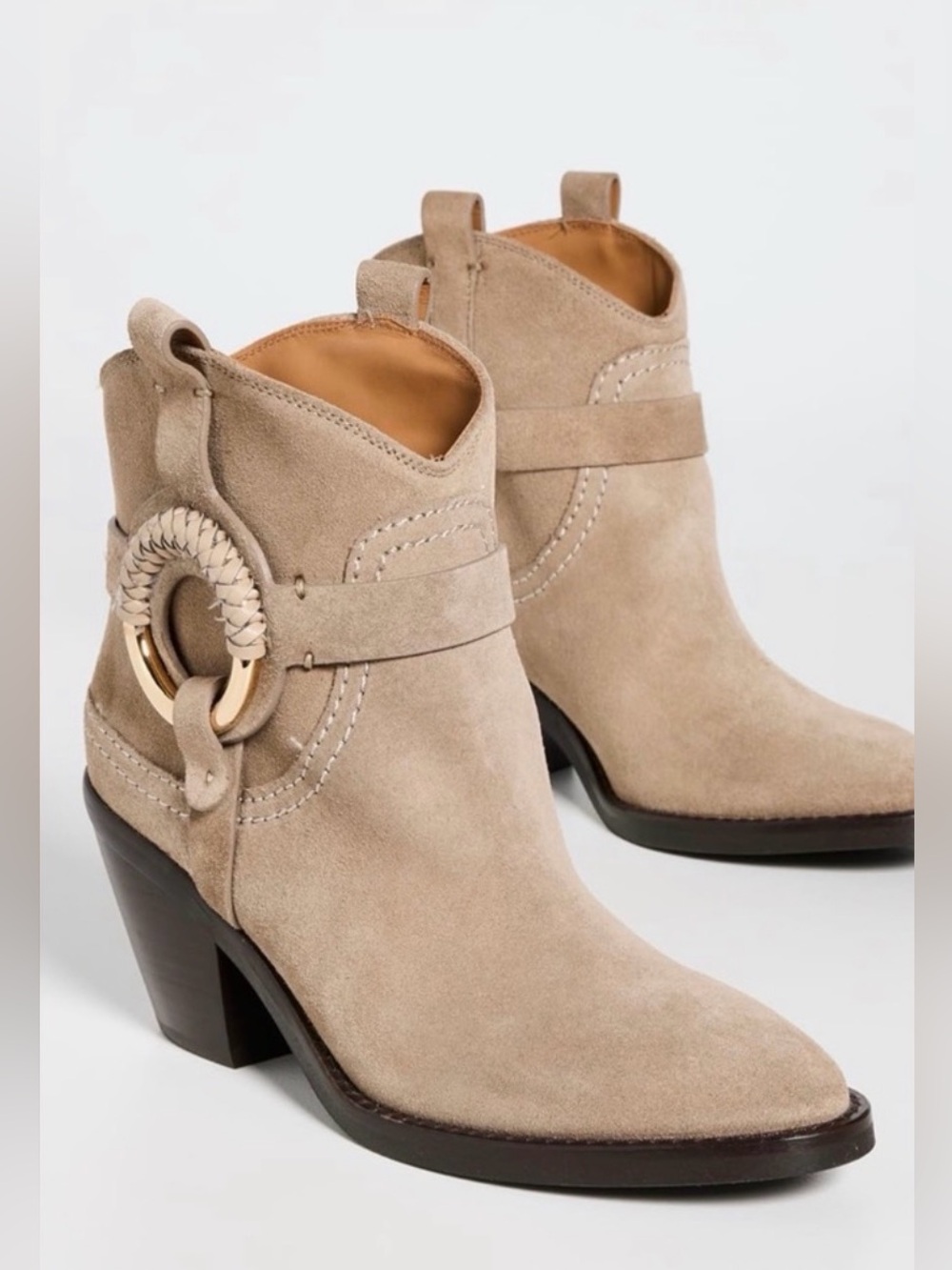 See by Chloe Hana Bootie in Tan Suede
